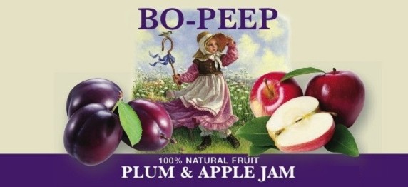 plum & apple jam label